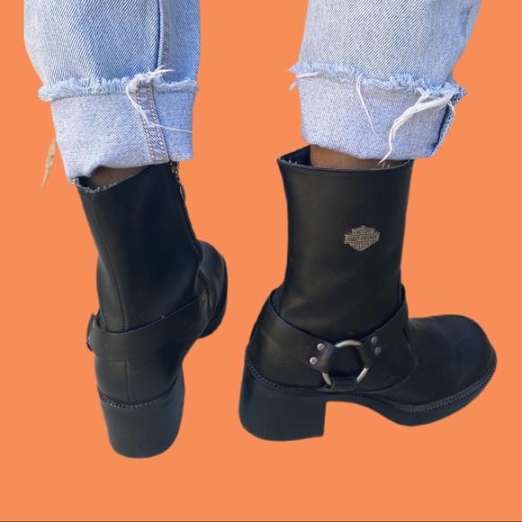 🚫SOLD🚫 Harley Davidson Harness Platform Boots 🏍 - Picture 4 of 4